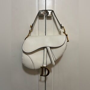 White Saddle Bag